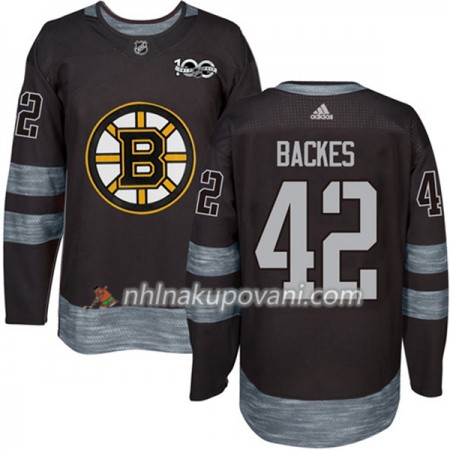 Boston Bruins Dresy David Backes 42 1917-2017 100th Anniversary Adidas Černá Authentic - Pánské